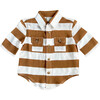 Boy's Utility Shirt Stripe in Toffee - Button Downs - 1 - thumbnail