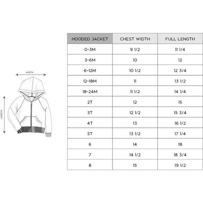 Boy's Hooded Jacket Retro Banner