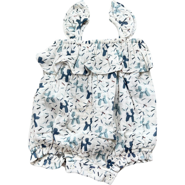 Gauze Bubble Romper Balloon Dogs