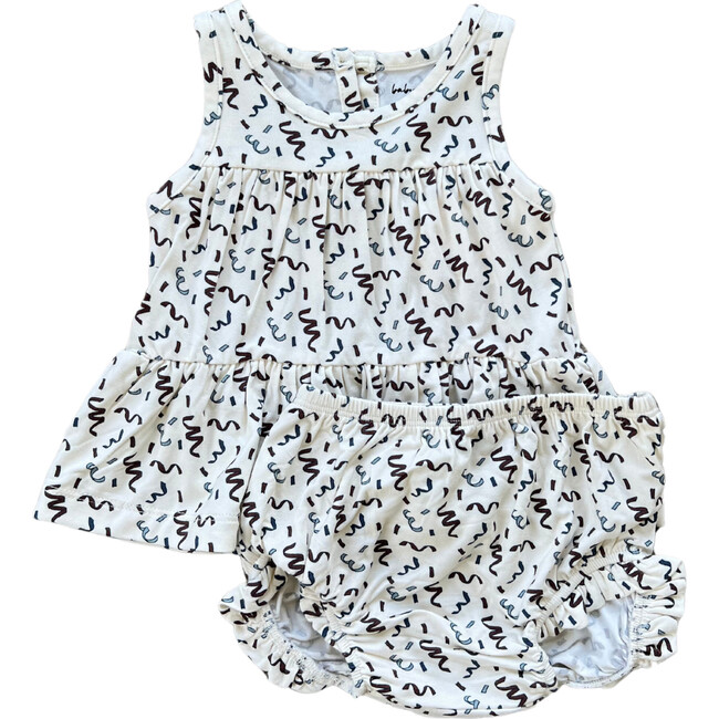 Double Peplum Tank Set Patriotic Ribbon