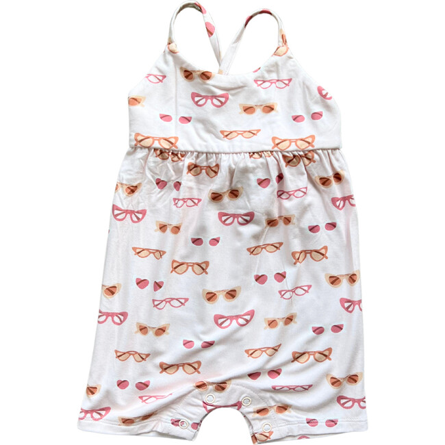 Girl's Tie-Back Romper Retro Shades