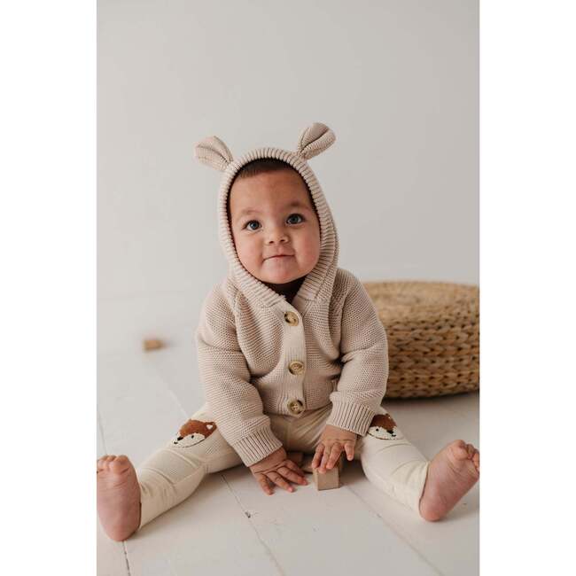 Knit Hoodie Sand - Sweatshirts - 6