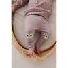 Patch Ribbed Leggings Owl on Lavender Cloud - Leggings - 4