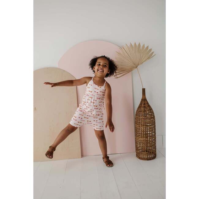 Girl's Tie-Back Romper Retro Shades - Rompers - 5