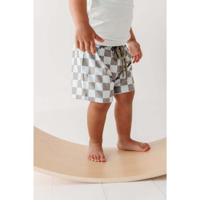 Boy's Swim Shorts Stripe in Toffee - Swim Trunks - 3