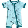 Summer Zip Romper Oceanic Whales - Rompers - 1 - thumbnail