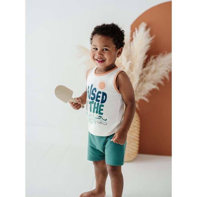 Boy's Tank Top Raised By The Sea