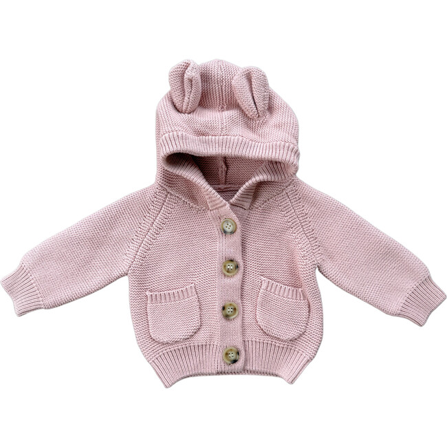 Knit Hoodie Misty Rose