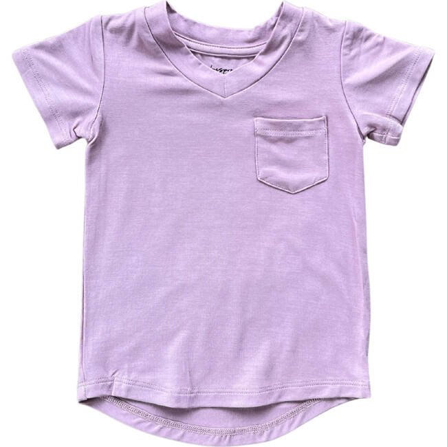 V-Neck Pocket Tee Thistle