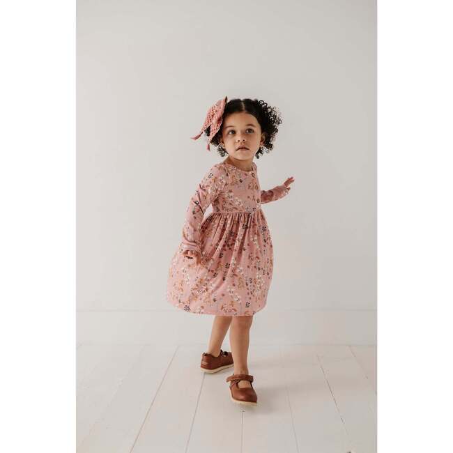 Long Sleeve Henley Dress Lavender Cloud Checkered - Dresses - 5