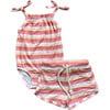 Tie Tank Bodysuit & Shorts Set Tropical Stripe - Mixed Apparel Set - 1 - thumbnail