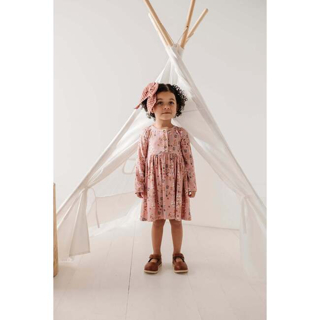 Long Sleeve Henley Dress Unicorn