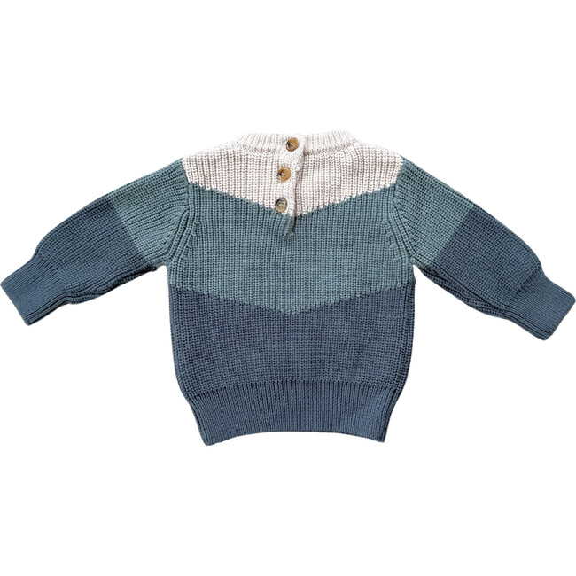 Colorblock Knit Sweater Slate