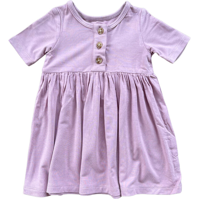 Short Sleeve Henley Dress Thistle