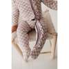 Footie Romper Lavender Cloud Checkered - Footie Pajamas - 2