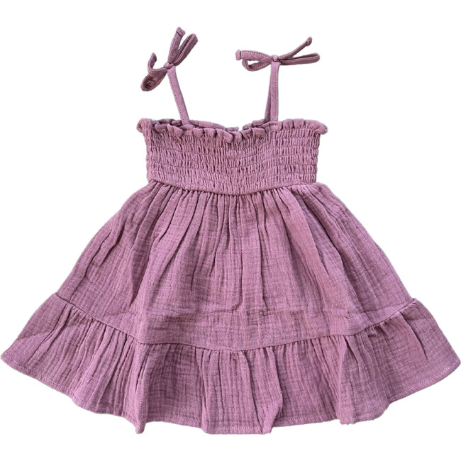 Tiered Mini Dress Dusty Mauve