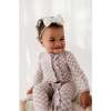 Footie Romper Lavender Cloud Checkered - Footie Pajamas - 3