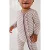 Footie Romper Lavender Cloud Checkered - Footie Pajamas - 6