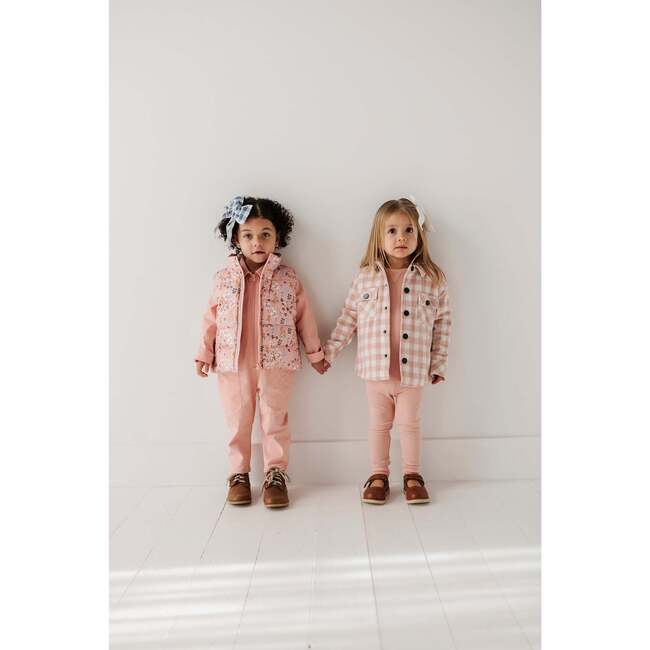 Puffer Vest Fern Checkered