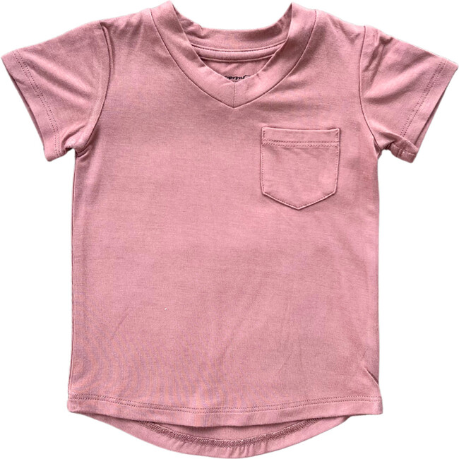 V-Neck Pocket Tee Burlwood