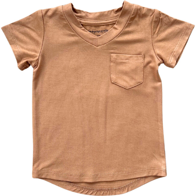 V-Neck Pocket Tee Toffee