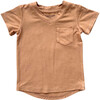 V-Neck Pocket Tee Toffee - T-Shirts - 1 - thumbnail