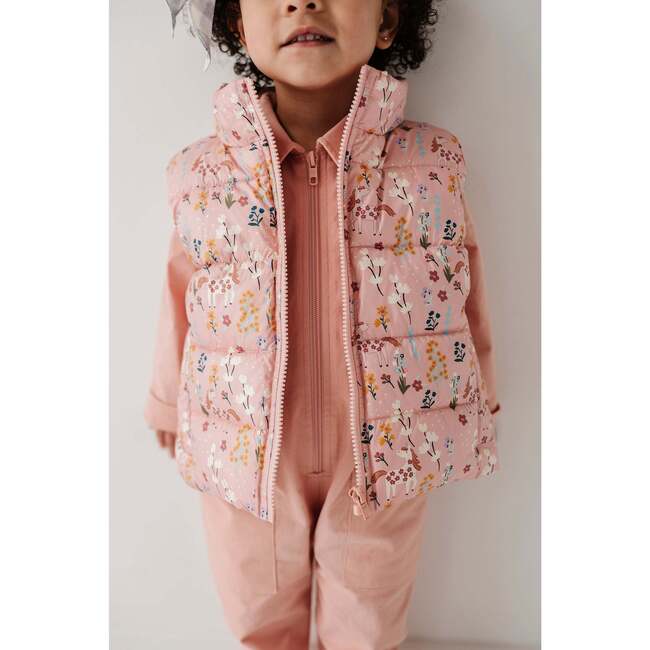 Puffer Vest Fern Checkered - Vests - 4