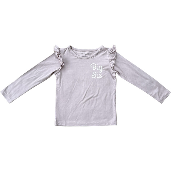 Girl's Long Sleeve Ruffle Top Big Sis