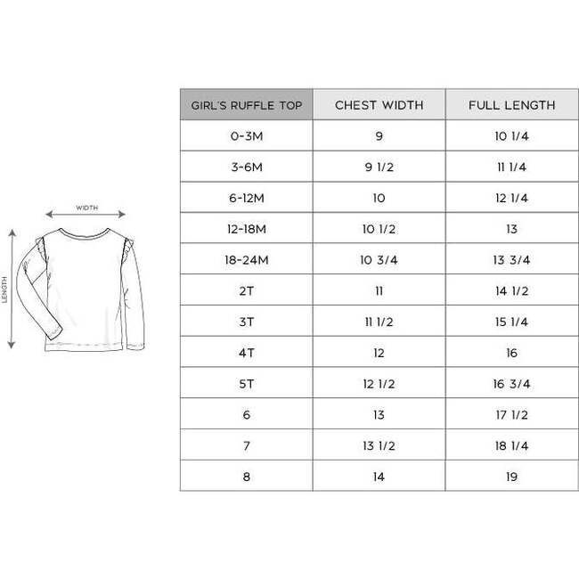 Girl's Long Sleeve Ruffle Top Big Sis