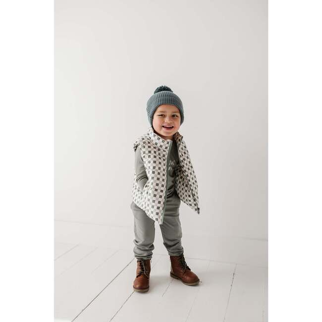 Puffer Vest Fern Checkered - Vests - 6