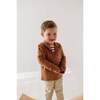 Boy's 3/4 Fleece Zip Sweatshirt Caramel - Sweatshirts - 4