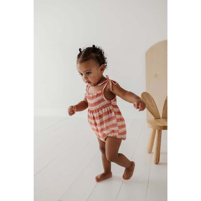 Tie-Smocked Bodysuit Sunset - Onesies - 4