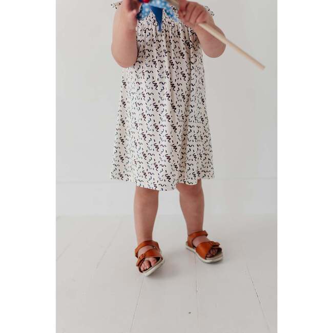 Girl's Smocked Dress Patriotic Ribbon