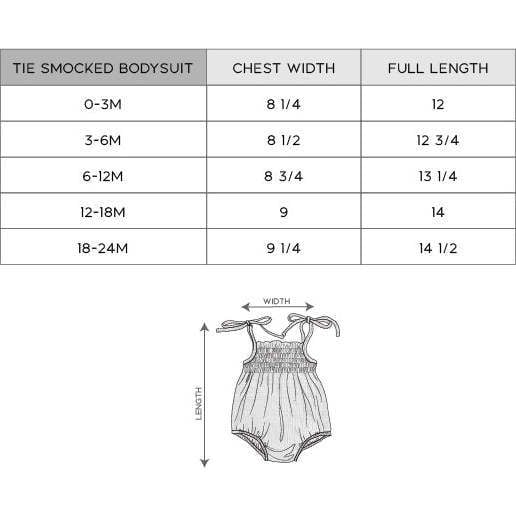 Tie-Smocked Bodysuit Sunset - Onesies - 6