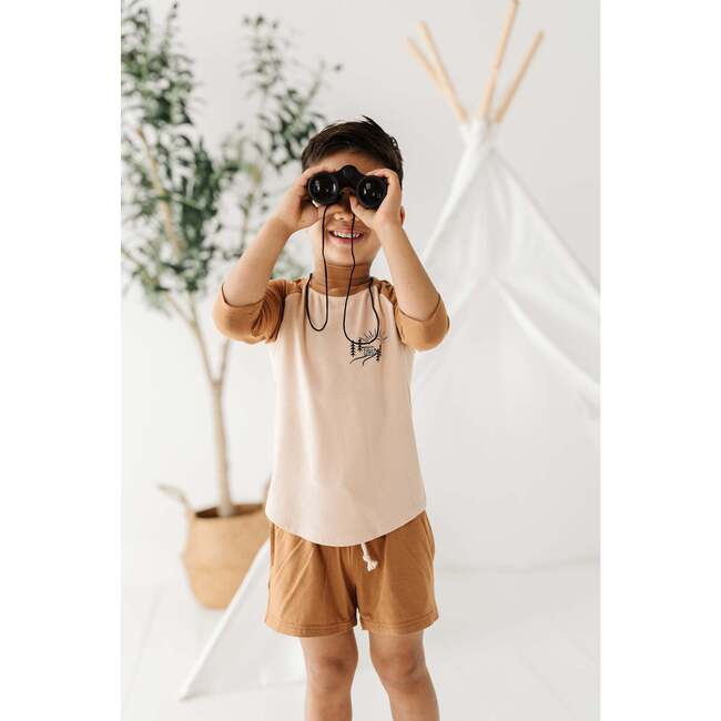 3/4 Sleeve Baseball Tee Floral Bird