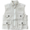 Explorer Vest Cream Linen - Vests - 1 - thumbnail
