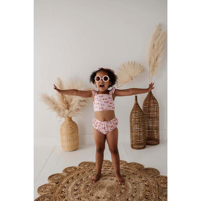 Girl's Two-Piece Swim Set Tropical Stripe - Two Pieces - 3