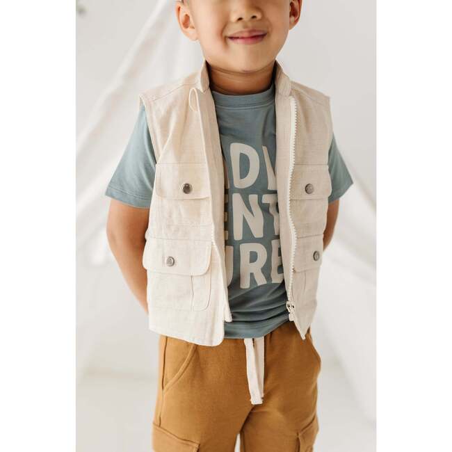 Explorer Vest Cream Linen - Vests - 4