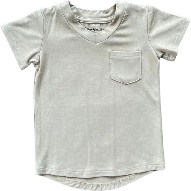 V-Neck Pocket Tee Oyster