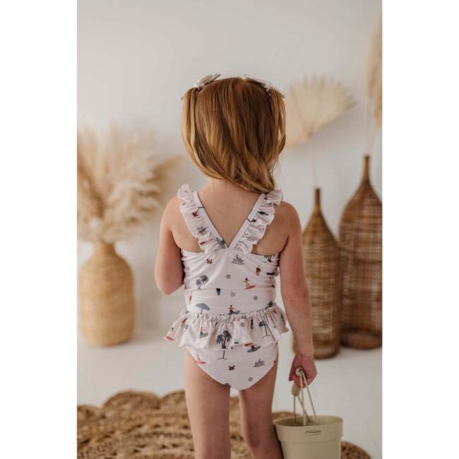 Girl's Two-Piece Tankini Swim Set Desert Rose - Two Pieces - 5