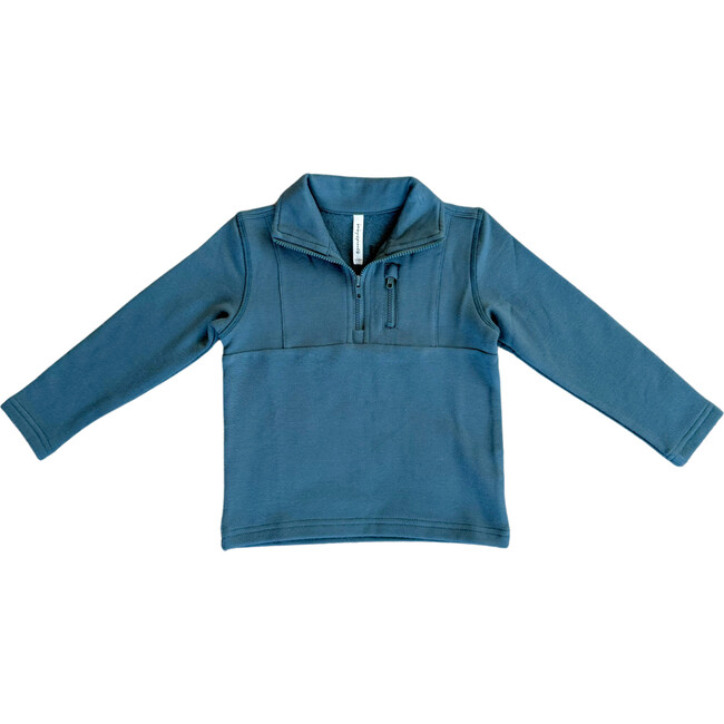 Boy's 3/4 Fleece Zip Sweatshirt Midnight