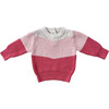 Colorblock Knit Sweater Misty Rose - Sweaters - 1 - thumbnail