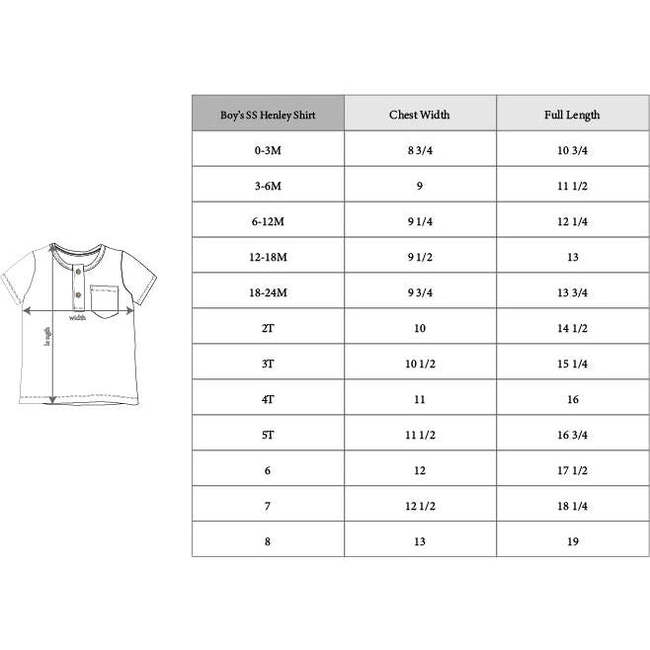 Boy's Short Sleeve Henley Shirt Seagrass - T-Shirts - 3