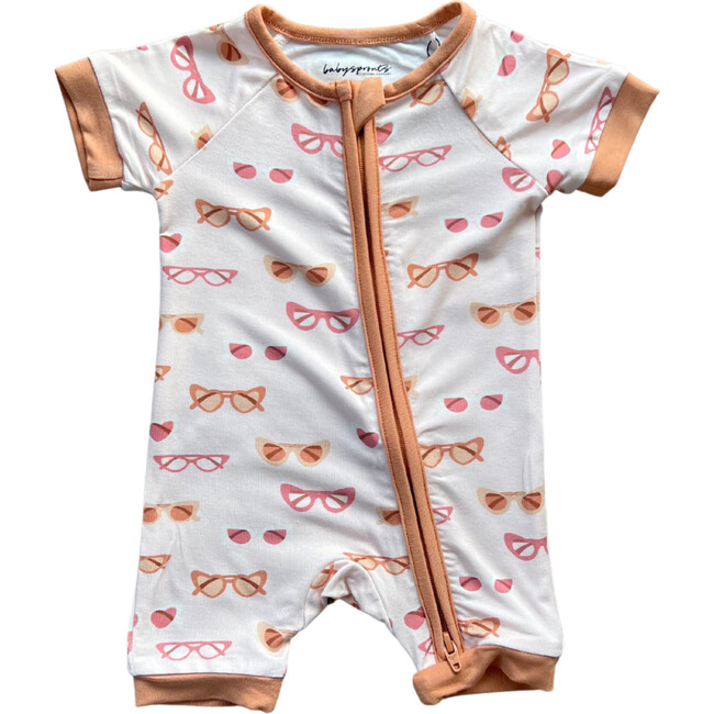 Summer Zip Romper Retro Shades