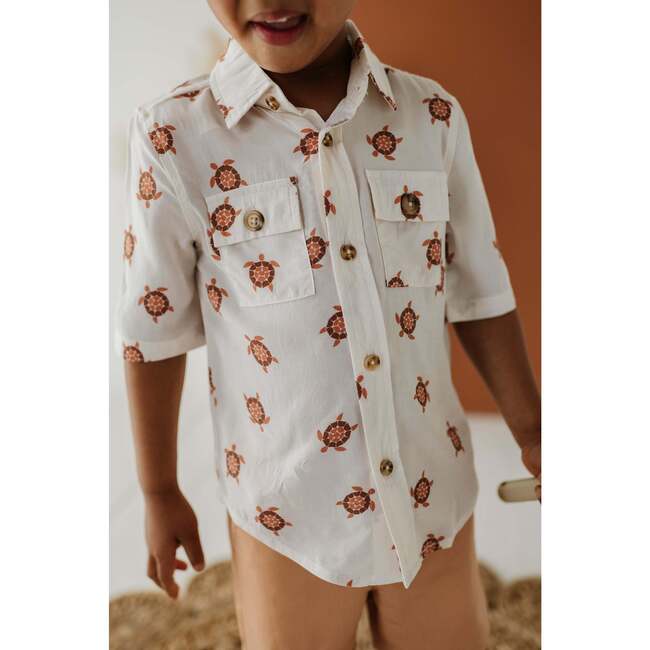 Boy's Utility Shirt Turtle - Button Downs - 3
