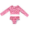 Girl's Two-Piece Crop Swim Set Desert Rose Flora - Two Pieces - 1 - thumbnail