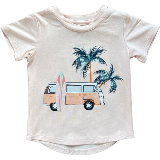 Girl's Short Sleeve Tee Beach Van