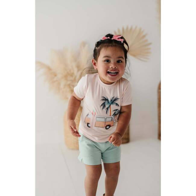 Girl's Short Sleeve Tee Beach Van