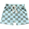 Harem Shorts Checker in Seagrass - Shorts - 1 - thumbnail