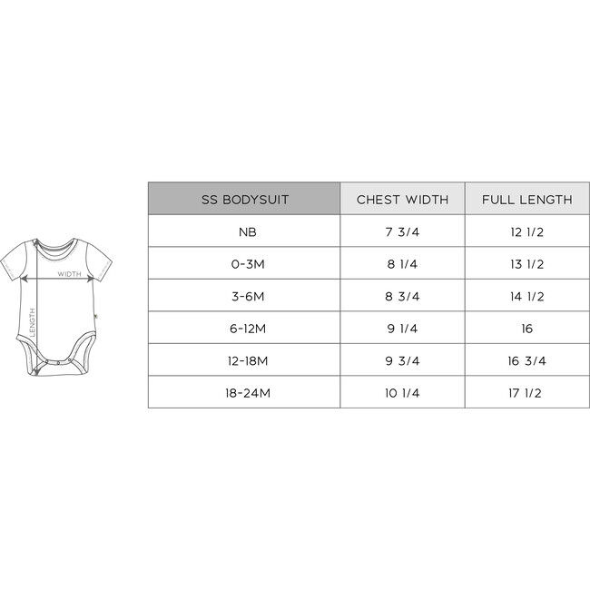 Baby Short Sleeve Bodysuit Retro Banner